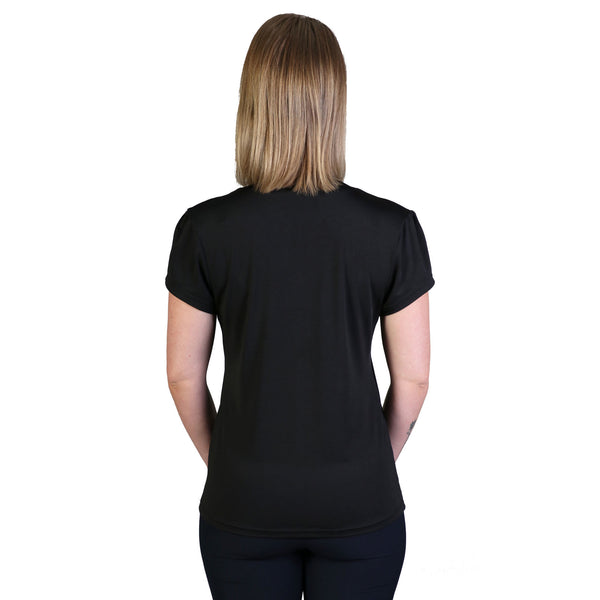 Emma  Blouse - Short Sleeve - Black - End of Range