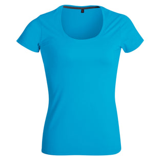 Ladies’ 150g Fashion Fit T-Shirt - Cyan - End Of Range
