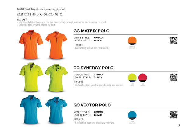 Synergy Polo - Lime/Navy - End Of Range