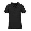 175g Youth Classic Pique Knit Polo - Black - End Of Range