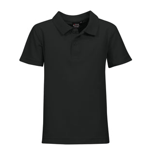 175g Youth Classic Pique Knit Polo - Black - End Of Range