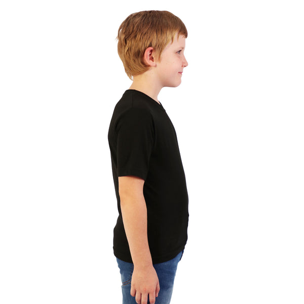 140g Urban Lifestyle Youth T-Shirt - Black - End Of Range