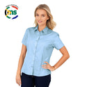 Ladies’ Classic Woven Shirt Short Sleeve - Sky - End Of Range
