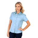 Ladies’ Classic Woven Shirt Short Sleeve - Sky - End Of Range