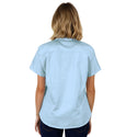 Ladies’ Classic Woven Shirt Short Sleeve - Sky - End Of Range