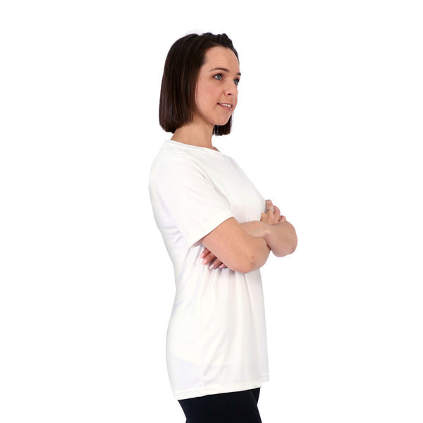 Unisex Lifestyle Sports T-Shirt - White - End Of Range