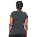 Ladies’ 150g Fashion Fit T-Shirt - Graphite Melange - End Of Range