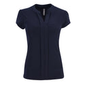 Emma  Blouse - Short Sleeve - Navy - End Of Range
