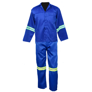 Royal Blue Conti Suit (2 piece) Polycotton With Reflective Tape