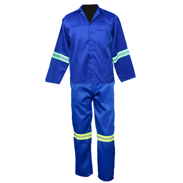 Royal Blue Conti Suit (2 piece) Polycotton With Reflective Tape