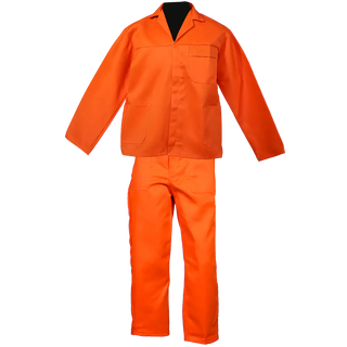 Orange Conti Suit ( 2 piece ) Poly cotton