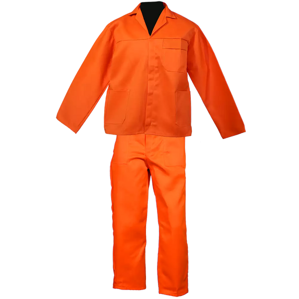 Orange Conti Suit ( 2 piece ) Poly cotton