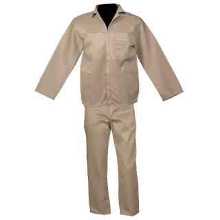 Khaki Conti Suit ( 2 piece ) Poly cotton