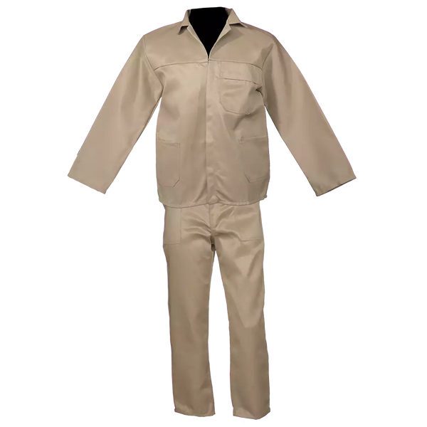 Khaki Conti Suit ( 2 piece ) Poly cotton