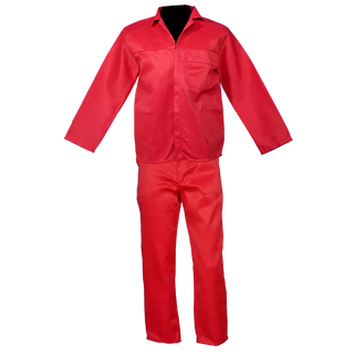 Red Conti Suit ( 2 piece ) Poly cotton