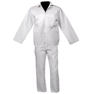 White Conti Suit ( 2 piece )  Poly cotton