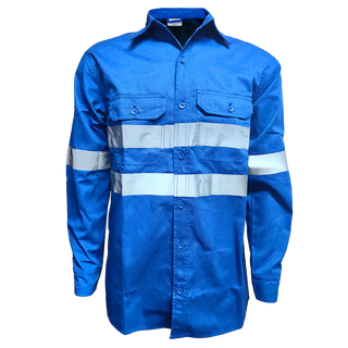 Royal Blue Reflective Mining Shirt