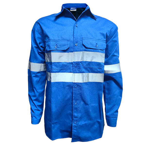 Royal Blue Reflective Mining Shirt