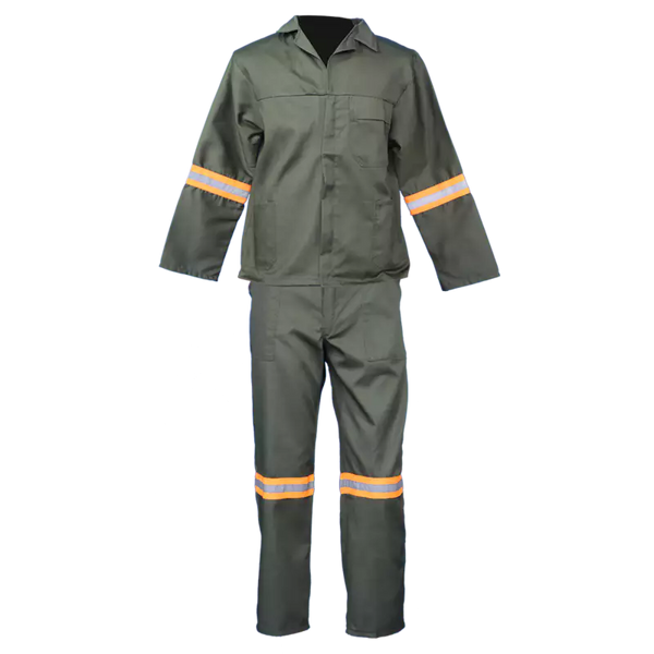 Bottle Green Acid Resistant Conti Suit with Reflective