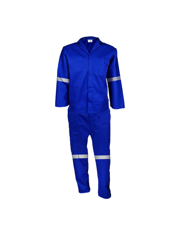 80/20 Twill Conti Suit Royal Blue with reflective