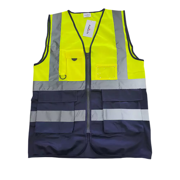 Lime / Navy Signal Vest