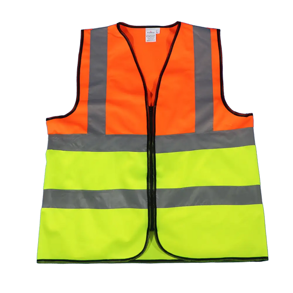 Premium Lime / Orange Two Tone Reflective Vest