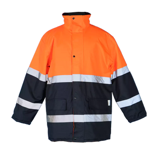 Two Tone Freezer Jacket Orange / Navy