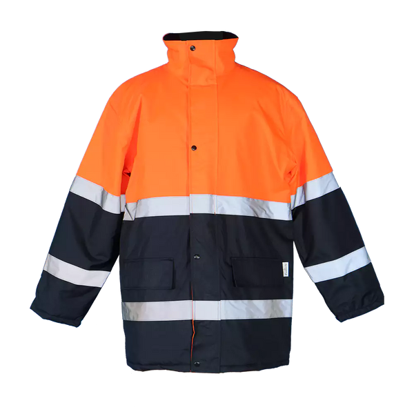 Two Tone Freezer Jacket Orange / Navy