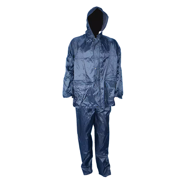 PVC Rubberised Rain Suit Navy