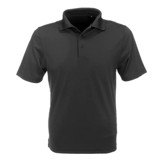 Golf Shirt Black Polycotton