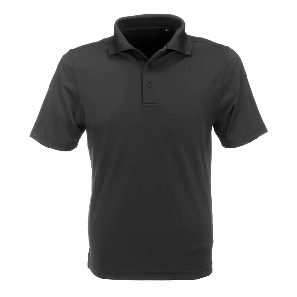 Golf Shirt Black Polycotton