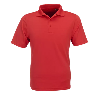 Golf Shirt Red Polycotton