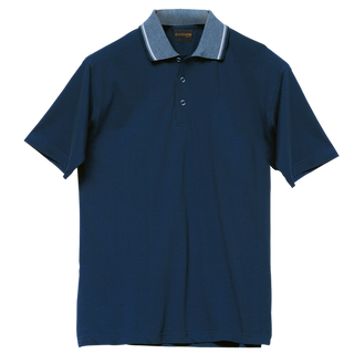 Jacquard Collar Golfer Mens