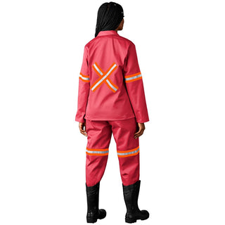 Trade Polycotton Conti - Suit Reflective Arms, Legs & Back - Orange Tape