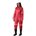 Trade Polycotton Conti - Suit Reflective Arms, Legs & Back - Orange Tape