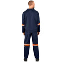 Technician 100% Cotton Conti Suit - Reflective Arms & Legs - Orange Tape