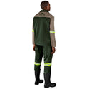 Site Premium Two-Tone Polycotton Jacket - Reflective Arms - Yellow Tape