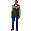 Site Premium Two-Tone Polycotton Jacket - Reflective Arms - Orange Tape