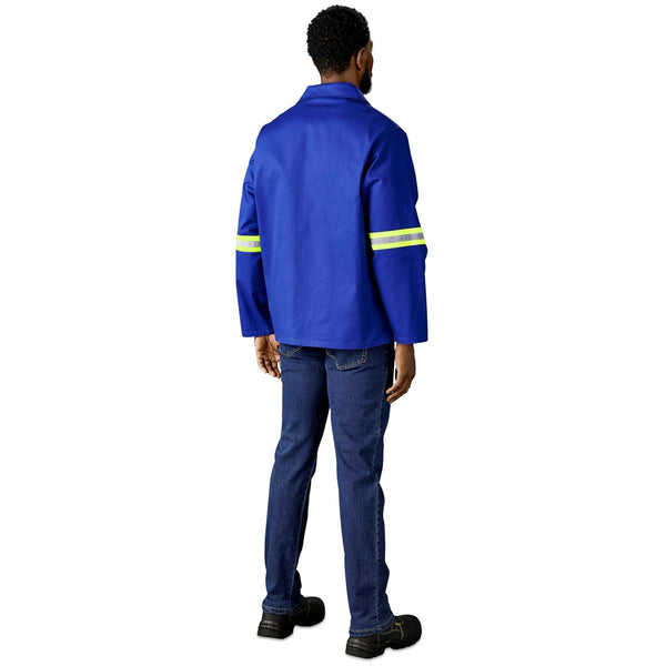 Artisan Premium 100% Cotton Jacket - Reflective Arms - Yellow Tape