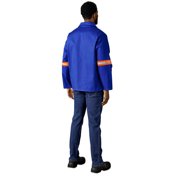 Artisan Premium 100% Cotton Jacket - Reflective Arms - Orange Tape