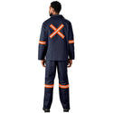 Artisan Premium 100% Cotton Jacket - Reflective Arms & Back - Orange Tape