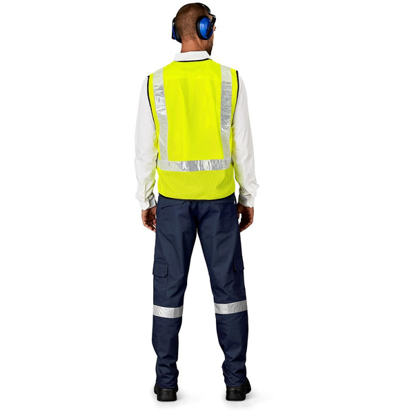 Airport Hi-Viz Reflective Full Zip Vest