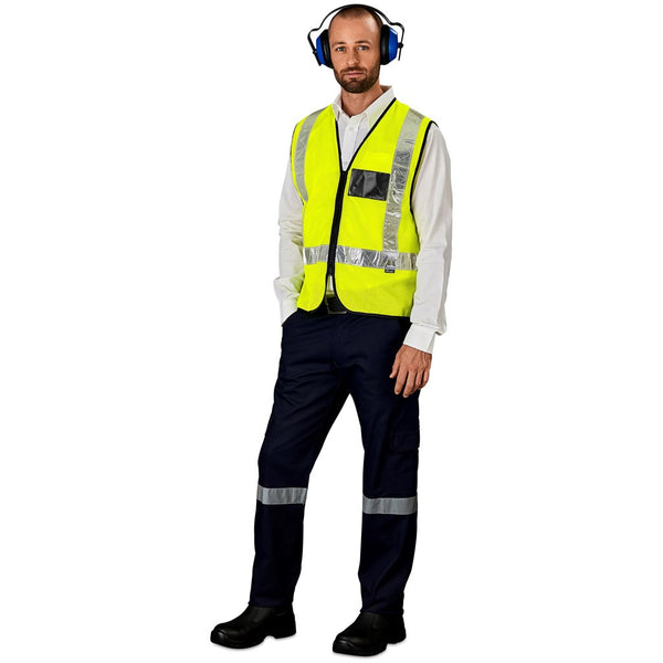 Airport Hi-Viz Reflective Full Zip Vest