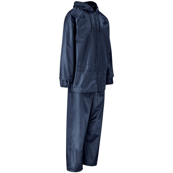 Weather Polyester/PVC Rainsuit - Navy