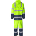 Torrent Two-Tone Hi-Viz Ref Polyester/PVC Rainsuit - Lime