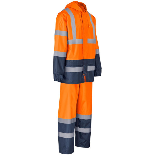 Torrent Two-Tone Hi-Viz Ref Polyester/PVC Rainsuit - Orange