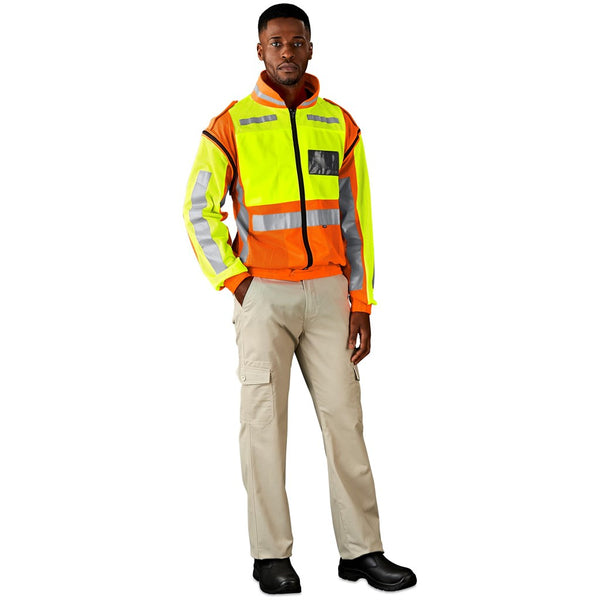 Metro Two-Tone Hi-Viz Reflective Zip-Off Jacket