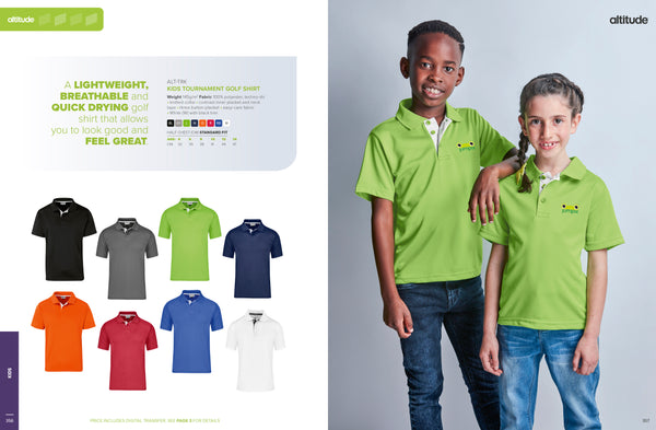 Kids Tournament Golf Shirt