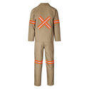 Trade Polycotton Conti - Suit Reflective Arms, Legs & Back - Orange Tape