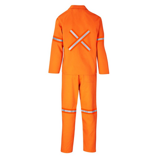 Buy orange Trade Polycotton Conti - Suit Reflective Arms, Legs &amp; Back - Orange Tape